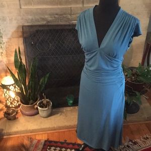 Office to Evening Teal Dress